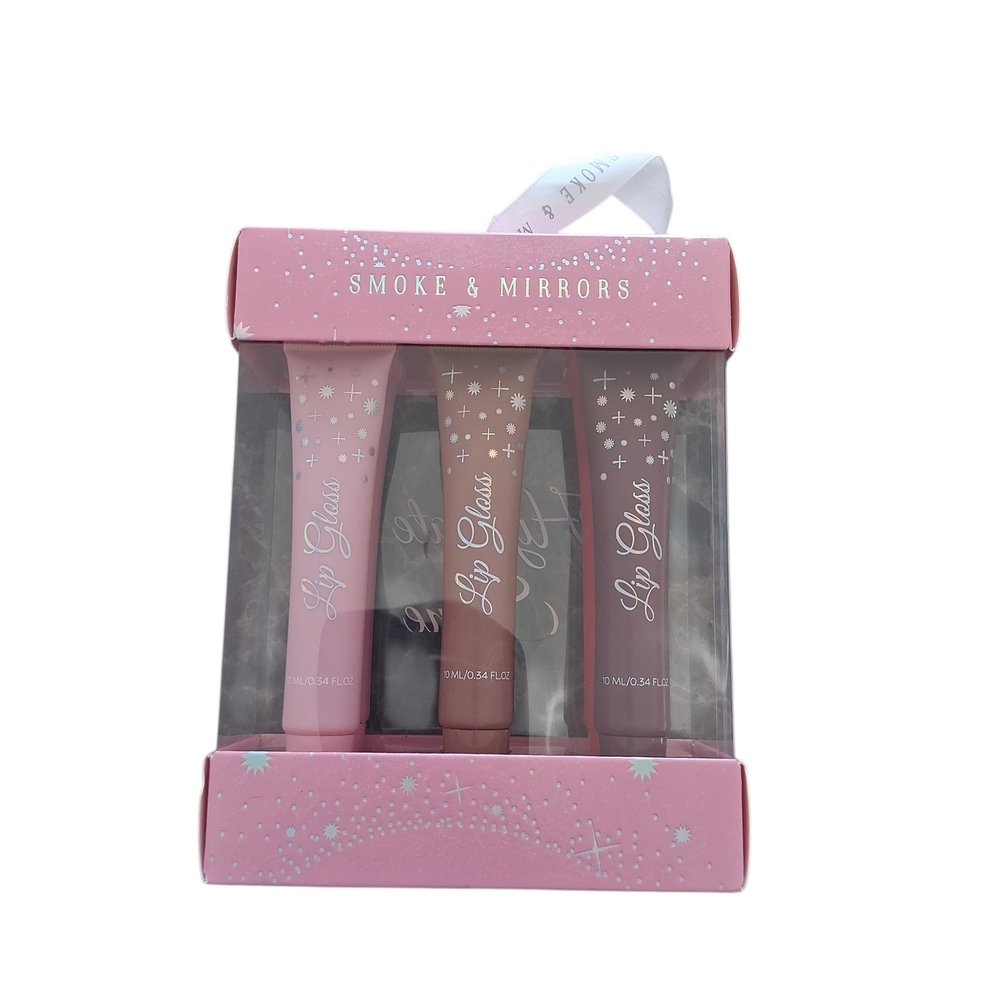 Lip Gloss Set - Pink and Brown Shades